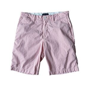 Banana Republic Men's red and white Striped Cotton Chino Shorts Size 32